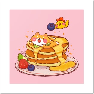 Shiba Inu Pancake Posters and Art